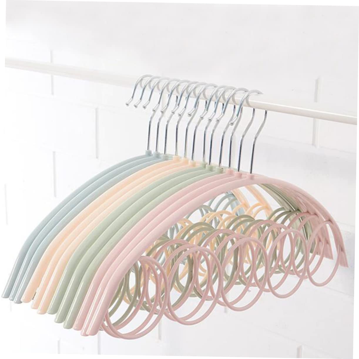 CHILDWEET 4pcs 5 Scarf Hanger Tie Hanger Plastic Hangers Suit Hangers Sweater Hanger Scarf Hanger Organizer Holder Scarf Tie Hanger Scarf Tie Rack Multifunction Hanger Scarf Rack Coat Hanger