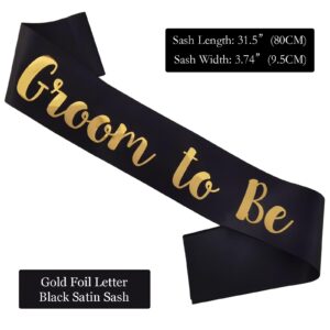 MUMUNN Groom to Be Sash, Funny Bachelorette Sashes for Bachelor Party Accessories for Future Groom Wedding Gift from Bride