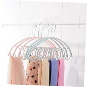 CHILDWEET 4pcs 5 Scarf Hanger Tie Hanger Plastic Hangers Suit Hangers Sweater Hanger Scarf Hanger Organizer Holder Scarf Tie Hanger Scarf Tie Rack Multifunction Hanger Scarf Rack Coat Hanger