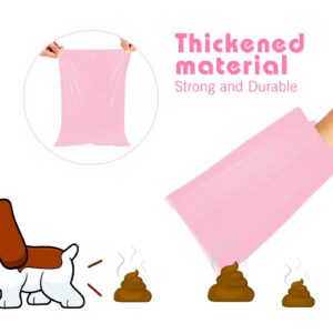 Toplive Dog Poop Bags, Pet Waste Bags Roll Refills, Thick Strong Leak-Proof Cat Dog Bag for Poop Outdoor Cleanup 16 Rolls (240 Bags), Pink