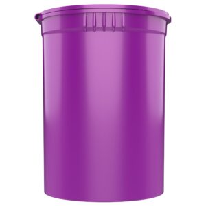 30 dram cr plastic packaging pop top containers - child resistant travel holder vial bottles - 160 qty (purple)