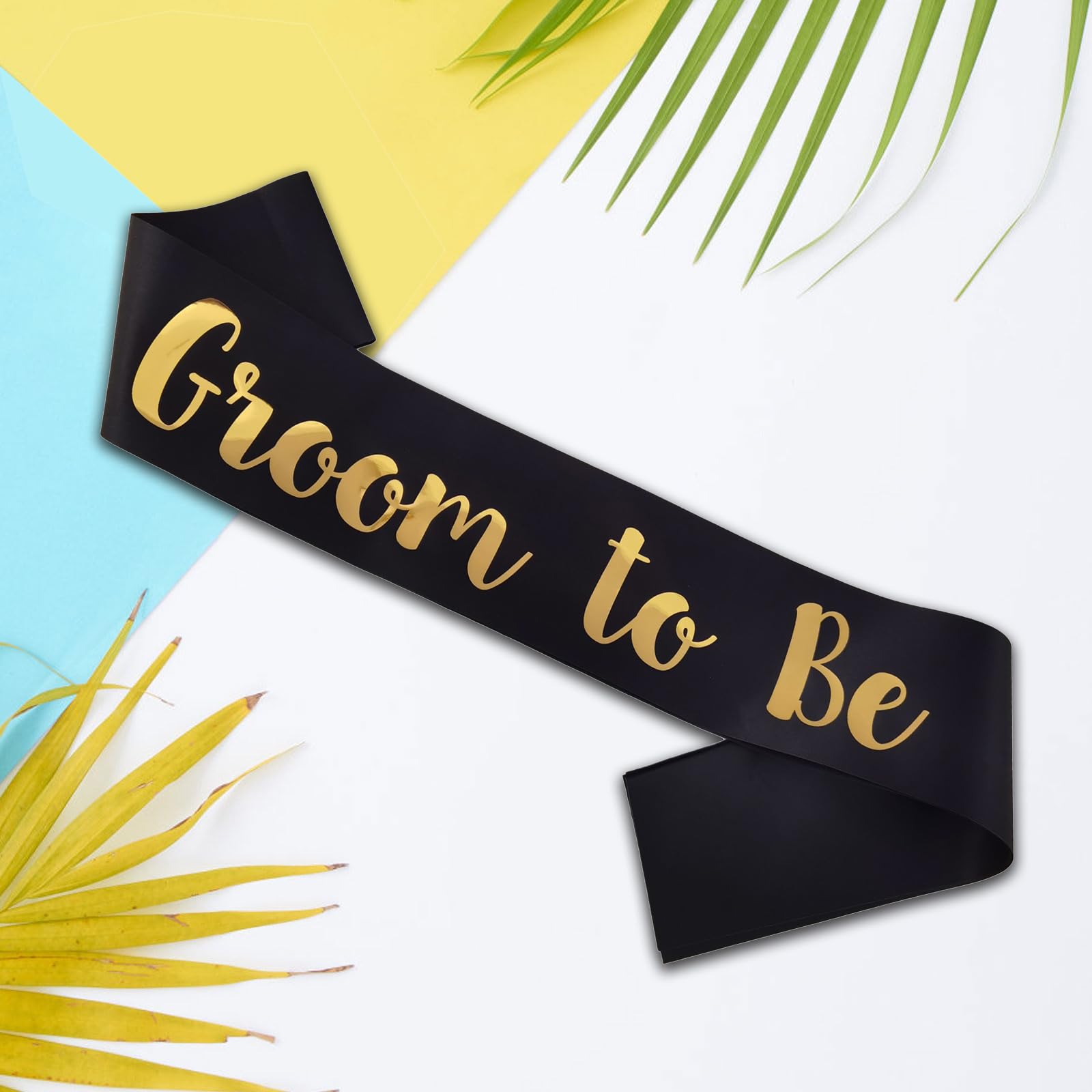 MUMUNN Groom to Be Sash, Funny Bachelorette Sashes for Bachelor Party Accessories for Future Groom Wedding Gift from Bride