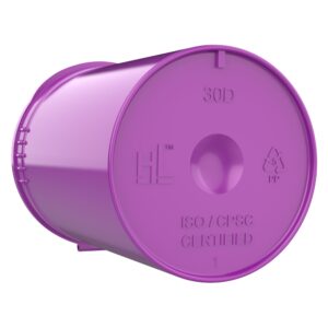 30 Dram CR Plastic Packaging Pop Top Containers - Child Resistant Travel Holder Vial Bottles - 160 qty (Purple)