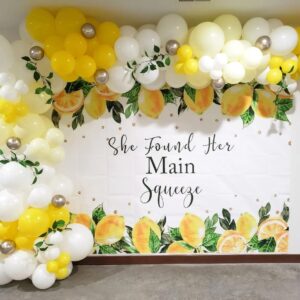 Yellow Balloon Garland Arch Kit, Lemon Daisy Honey Bee Theme Yellow Light Yellow White and Gold Balloons for Baby Shower Sunflower Sunset Sunshine Balloons Arch Party Decorations