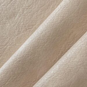 ONEART | Beige Faux Leather Fabric by Separated Yard, Marine Vinyl Fabric for Crafts, Soft Grain Upholstery Fabric, 36"x54"