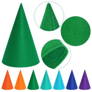 Fengek 7 Packs Gnome Hats, Felt Dwarf Hats for Unisex Elf Hats for Halloween Christmas Party Costume Supplies, Multicolor 3