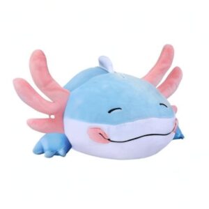 Colixpet Axolotl Plush Cute Stuffed Animal Soft Blue Long Pillow Hugging Plush Toys Valentine's Day,Birthday Gifts for Kids Boys Girls 21 inches