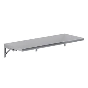 amgood 18" x 48" stainless steel folding wall shelf | nsf certified | food truck | kitchen, restaurant, garage, laundry, utility room