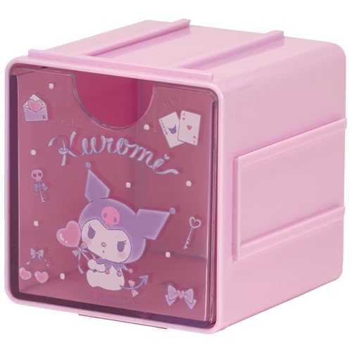 Skater JQBC1-A Connecting Accessory Holder, Pack of 2, 3.0 x 3.0 inches (7.6 x 7.6 cm), Cube, Cubic Collection, My Melody, Kuromi, Cute, Sanrio Accessories, Storage Case, Drawer, Organization