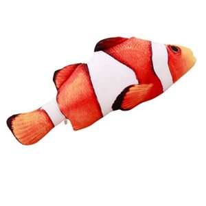 XIAOHONG Simulation Fish Plush Toy/Plush Pillow Plush Throw Pillow/Stuffed Animal Toy, 31Inch Stuffed Clownfish, Clownfish Plush Stuffed Animal Plush Toy for Kids Room, Ocean Party Home Decoration