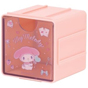 Skater JQBC1-A Connecting Accessory Holder, Pack of 2, 3.0 x 3.0 inches (7.6 x 7.6 cm), Cube, Cubic Collection, My Melody, Kuromi, Cute, Sanrio Accessories, Storage Case, Drawer, Organization