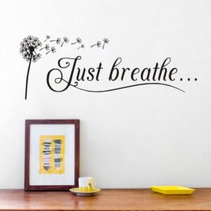 dandelion wall decals, graphics stickers for bedroom living room bathroom decor 23×8in