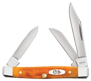 case xx knives small stockman 26565 persimmon orange bone stainless pocket knife