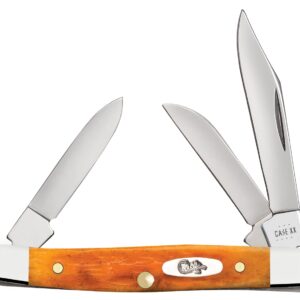 CASE XX Knives Small Stockman 26565 Persimmon Orange Bone Stainless Pocket Knife