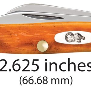 CASE XX Knives Small Stockman 26565 Persimmon Orange Bone Stainless Pocket Knife