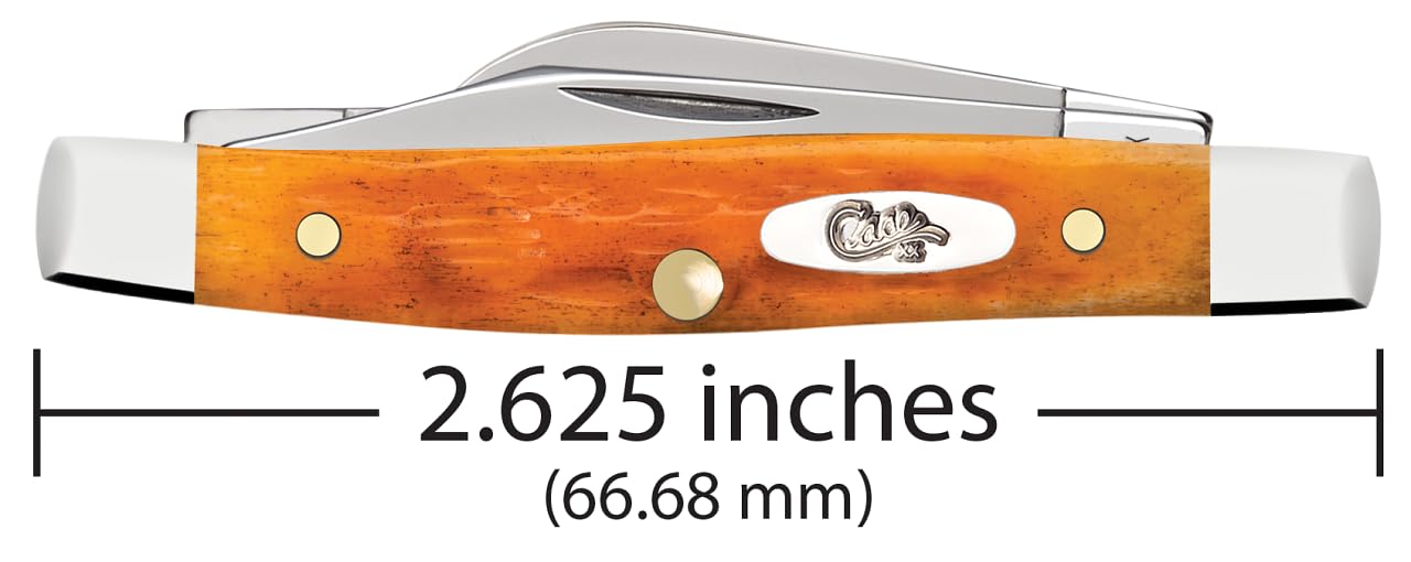 CASE XX Knives Small Stockman 26565 Persimmon Orange Bone Stainless Pocket Knife