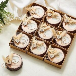 12 pcs wedding favor candle holders bridal shower favors candles rustic wedding favors wedding souvenirs for guest gifts wedding party favors wedding decorations