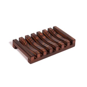 hamish & co. wooden bar holder for shampoo bars, conditioner bars, body wash bars, all natural design to promote drying