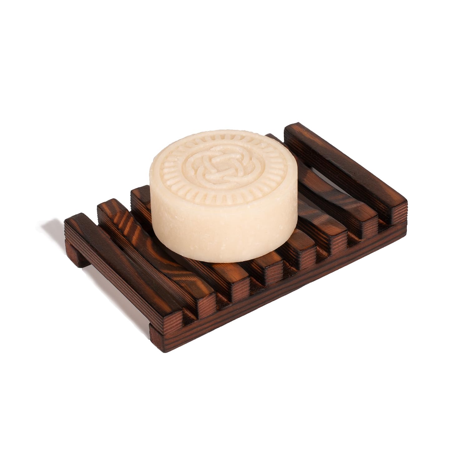 Hamish & Co. Wooden Bar Holder for Shampoo Bars, Conditioner Bars, Body Wash Bars, All Natural Design to Promote Drying