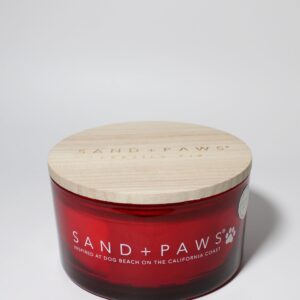 Sand + Paws Scented Candle - Frazier Fir – Additional Scents and Sizes – 100% Cotton Lead-Free Wick - Luxury Air Freshening Jar Candles - Perfect Home Decor – 23oz