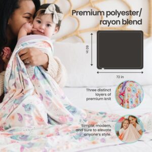 Copper Pearl Jumbo 3-Layer Baby Blanket: Soft Baby Quilts for Boys and Girls | Breathable, Cozy, Toddler Blanket | Baby Quilt for Newborns | 46x46 Premium Polyester/Rayon | Rufus