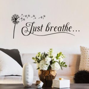 Dandelion Wall Decals, Graphics Stickers for Bedroom Living Room Bathroom Decor 23×8In