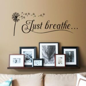 Dandelion Wall Decals, Graphics Stickers for Bedroom Living Room Bathroom Decor 23×8In