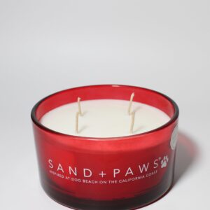 Sand + Paws Scented Candle - Frazier Fir – Additional Scents and Sizes – 100% Cotton Lead-Free Wick - Luxury Air Freshening Jar Candles - Perfect Home Decor – 23oz