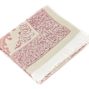 Prien Muslim Prayer Rug with Tasbih and Portable Bag, Muslim Gift for Women Men, Mubarak Islamic Box, Soft Mat Islam Gifts Set, Turkish Sajadah for Ramadan, Eid, Hajj, Travel, Pray (Powder Pink)