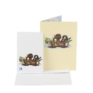 TRUANCE Pop Up Card Cats House Special Greeting Card For Mom Dad Daughter On Their Birthday With Blank Note