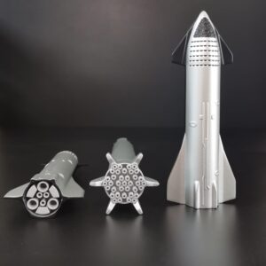 Flmenunu SpaceX Starship 1/375 Diecast Rocket Model