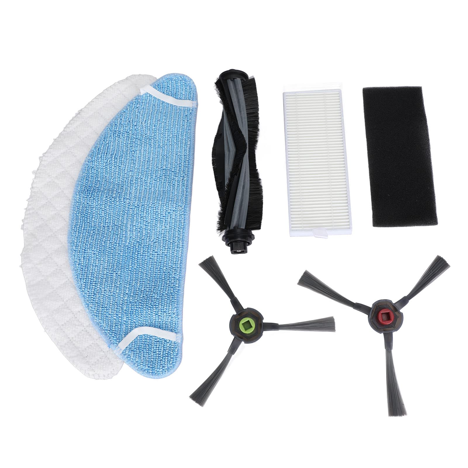 Yosoo K650 Sweeper Accessories Set - Washable Mop, Mop, Rolling Brush, Side Brush, Filter Screen