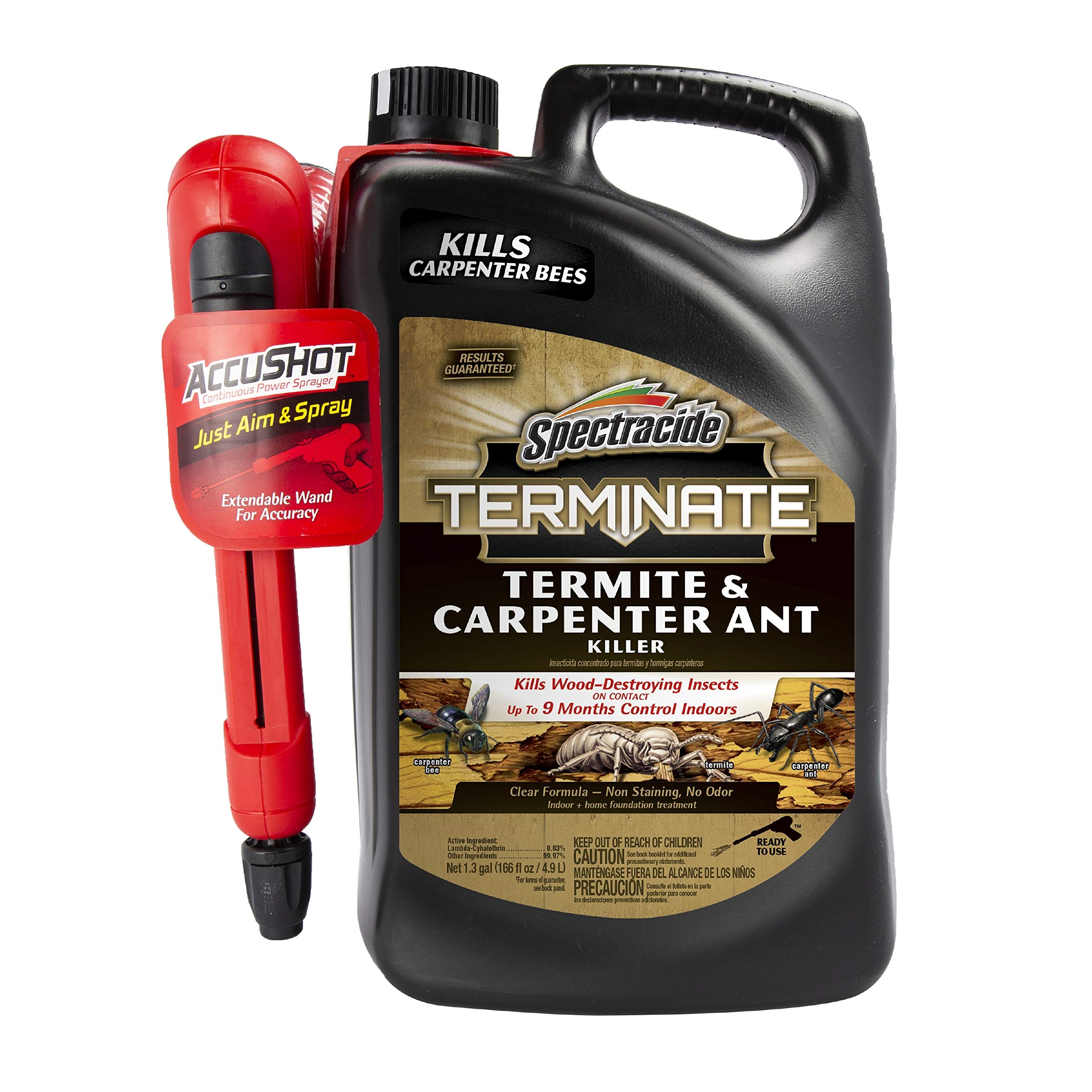 Spectracide Terminate Termite & Carpenter Ant Killer, 1.33 Gallon (RTU Spray) & Cutter Backyard Bug Control Spray Concentrate, Mosquito Repellent, Kills Mosquitoes, Fleas & Listed Ants, 32 fl Ounce