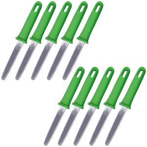 canary corrugated cardboard cutter 7.5", safety box cutter package opener tool, made in japan, green (industrial bulk pack 10 pcs)