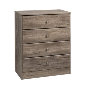 Prepac Astrid 6-Drawer Dresser, Drifted Gray & Astrid 4-Drawer Dresser, Drifted Gray