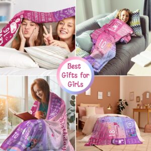 Ownxhbc 18th Birthday Gifts for Girls, 18th Birthday Gift Idea for Daughter Sister, 18 Year Old Blanket for Girls, Birthday Gifts for 18 Years Old Girl, 18th Birthday Pink Throw Blanket Decor 60"x50"