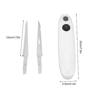 Electric Fillet Knives Support Battery Powered, Stainless Steel Cordless Rechargeable Steak Knife, Portable Time Saving for Home Restaurant Fishing Picnic