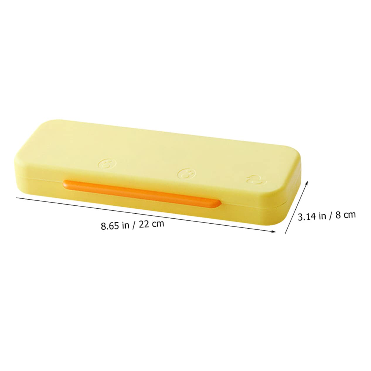 STOBOK 2pcs Box Double Layer Pencil Case Blue Pencil Case Yellow Pencil Case Plastic Pencil Box Pencil Storage Case Hard Pencil Case Pencil Box Pp Men and Women Storage Penholder