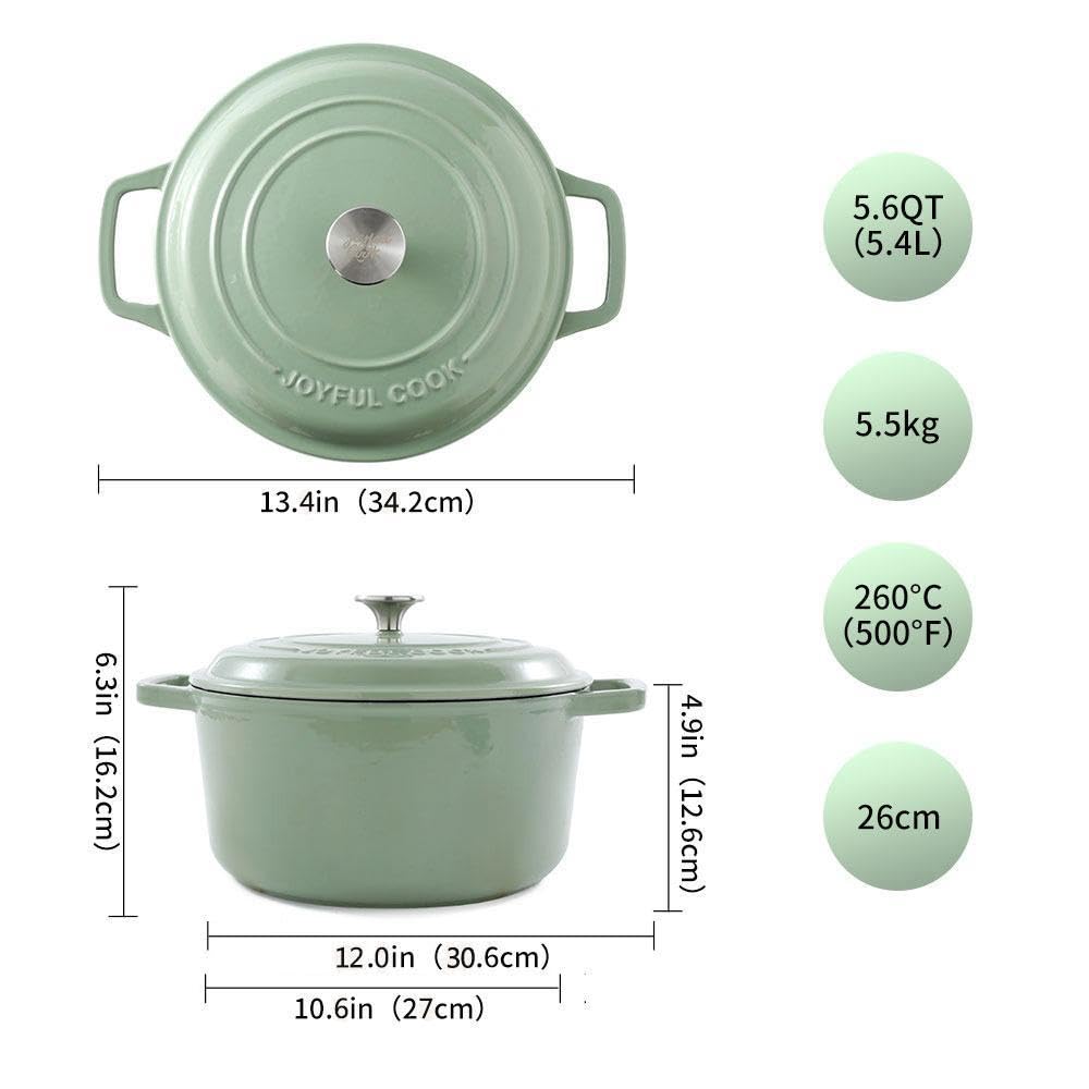 Joyful Cook Enamelled Cast Iron Dutch Oven