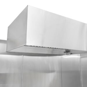 HOODMART 48” x 84” Metal Wall Panels, Set of 2 - High Quality Stainless Steel Sheet with Seam & End Caps, Back Splash Guard for Food Trucks, Restaurants, and Trailers