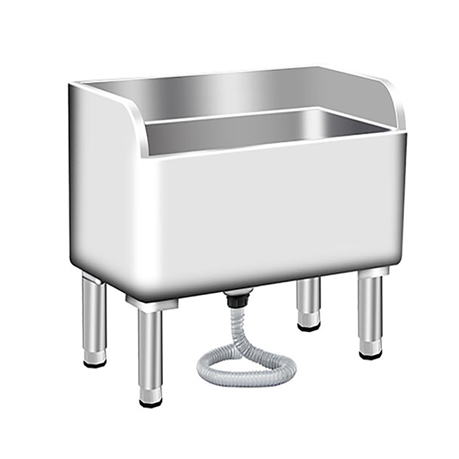 HM&DX Commercial Floor Mop Sink,Stainless Steel Mop Service Basin,Indoor Outdoor Floor-Standing Sink,Laundry Room Slop Sink,Utility Mop Bucket,mop Sink with Drainage for Kitchen Business Garages