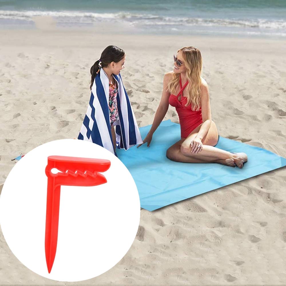 Beach Towel Fastener Clips,Windproof Picnic Mat Clips Blanket Picnic Fasten Pegs Plastic Towel Clamps for Camping Travel Beach Day