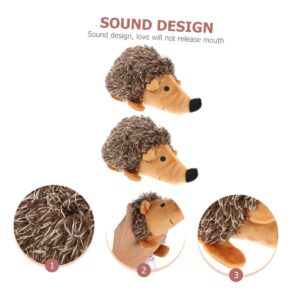 POPETPOP 6 Pcs Pet Toy Plushes Dog Molar Toy Hedgehog Shaped Molar Toy Teething Toy Hedgehog Plush Dog Toy Dog Dental Chew Toys Dog Chewing Toys Squeak Plush Doll Toys Animal Pet Dog