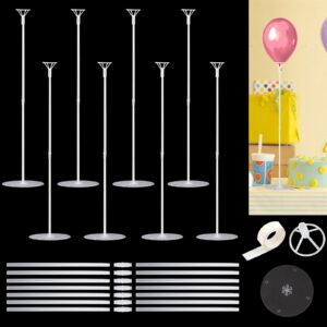 ourwarm 10 set 30inch balloon stand kit for table top centerpiece, balloon holder sticks with base for baby shower birthday party graduation wedding decorations