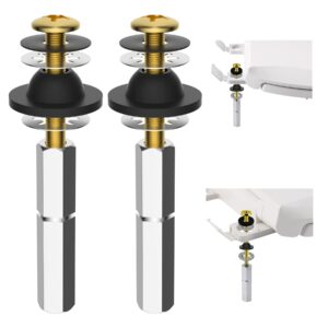 Hibbent Bidet Attachment for Toilet with 2 PCS Universal Toilet Seat Bolts Kit