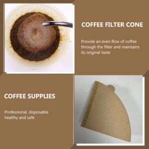 CALLARON 100pcs V-shaped Coffee Filter Paper Coffee Machine Espresso Disposable Coffee Cold Brew Coffee Pitcher Stainless Strainer Coffee Espresso Tea Filters Tea Strainer Dripping Water