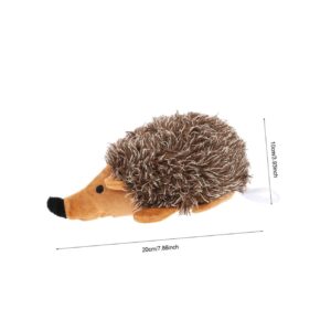 POPETPOP 6 Pcs Pet Toy Plushes Dog Molar Toy Hedgehog Shaped Molar Toy Teething Toy Hedgehog Plush Dog Toy Dog Dental Chew Toys Dog Chewing Toys Squeak Plush Doll Toys Animal Pet Dog