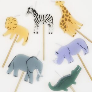 Meri Meri Jungle Animal Candles (Pack of 6)