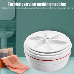 Travell Washer, Mini Washing Machine USB Portable Turbine 60W Laundry Tub Travel Washer US Plug 100‑240V for Socks Underwear