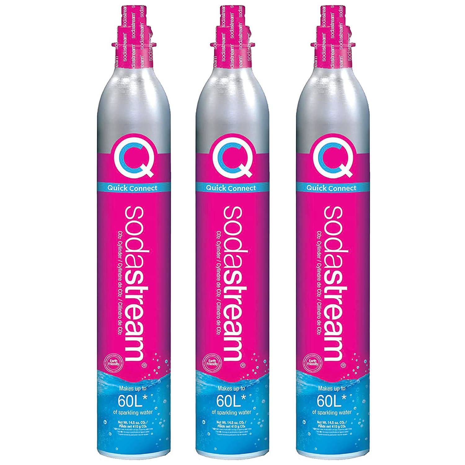 SodaStream 60L Co2 Spare CQC Carbonators, Set of 3